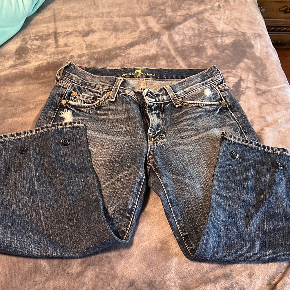7 for all mankind capris jean